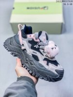 Fila Fusion斐乐潮牌bianco 海盗熊舒适百搭防滑增高低帮生活休闲鞋女款黑粉紫 12Jwd317A18