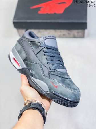 公司级带半码 Jordan Air Jordan 4 RM AJ4 黑色 篮球鞋 HF4334-004 尺码：36-45半 编码：10GGD409A24 - 点击图像关闭