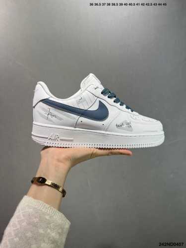 特价 Nike Air Force 1 Low’07 空军一号低帮休闲板鞋 定制皮料 原楦原纸板 纯正空军版型 内置全掌气垫 货号：男 Cw2288-114 女