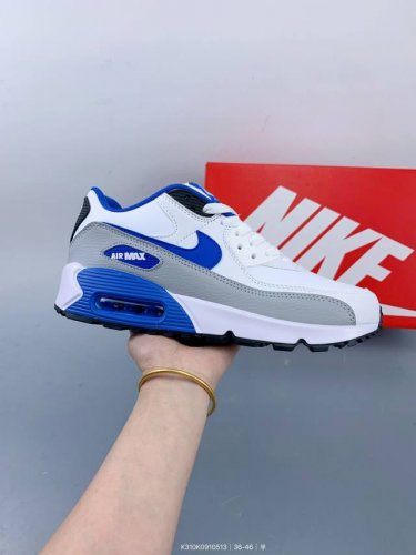 公司级耐克Nike Air Max 90 经典复古小气垫缓震跑鞋 鞋面由皮和革织物打造，犀利的条线打造出酷劲十的足视觉效果 网布鞋增面强透气性，穿着为极舒适 经