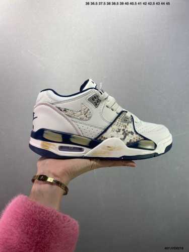 公司级Nike Air Flight 89 灰蟒 Rc 蛇年限定 定制球鞋 时尚休闲舒适耐磨防滑 低帮复古篮球鞋 蛇鳞提花纹理设计 国风味道十足 蛇鳞鞋面新年氛