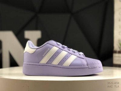 真标带半码 阿迪达斯 Adidas三叶草 Originals Superstar Xlg 贝壳头系列低帮经典百搭休闲运动板鞋 货号 ：Id5735 尺码:如图右