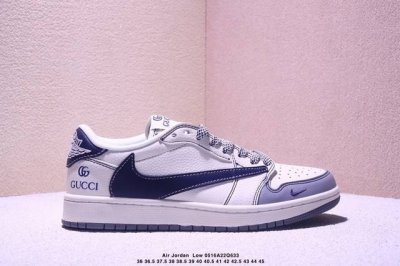 公司级 时尚元素X Jordan Air Jordan Low 倒勾 白灰迪奥联名 合作融合了Travis Scott 独特的潮流风格 个性的设计风格以及Jor