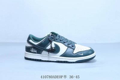 耐克 Nike Sb Dunk Low Pro 复古低帮 休闲运动滑板板鞋联名 斯图西 货号 Bb9898-003 410780Adeop半 36-45