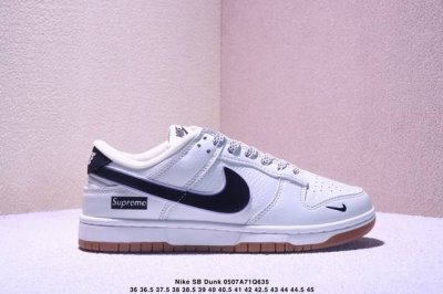 海外爆款限量发售！公司级 Nike Sb Dunk Low“Supreme联名 米灰小勾” 周年高端定制 低帮休闲板鞋 定制鞋盒 大厂纯原品质出货 超高清洁度