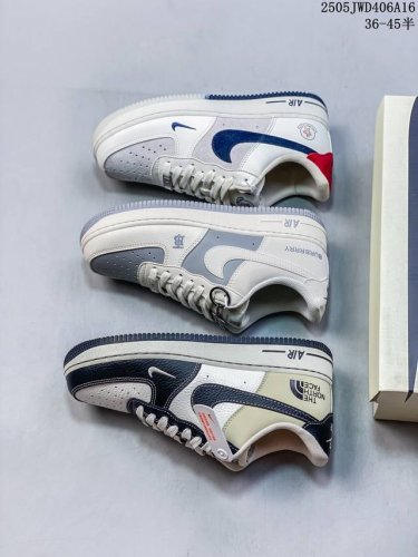 海外限量发售 公司级Nike Air Force 1 '07 Low 蒙口联名--米蓝猪八双拼 空军一号 低帮 运动鞋 休闲鞋 折边针车 工艺难度大 原楦头原纸