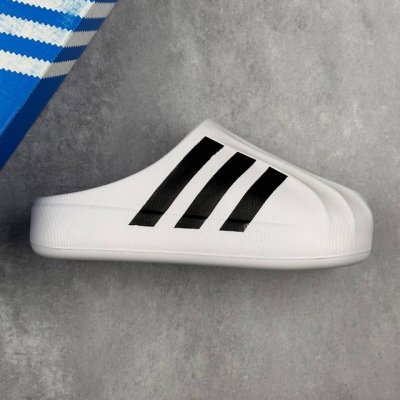 本地 核心私 Adidas Originals Adifom Superstar Mule 阿迪今夏爆款包头鸭鸭拖鞋 得物小红书网红达人明星同款 今夏爆款 此款