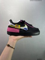 公司级空军马卡龙果冻系列 耐克 Nike Air Force 1 Shadow Af1解构机能拼接 空军一号轻量增高魔术贴低帮百搭板鞋，一改原先的常规 Swoo