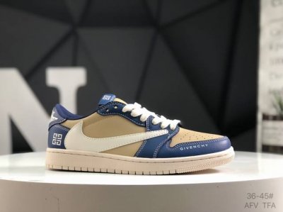 头层带半码 耐克 Air Jordan 1 Low Aj1 乔1 联名 倒钩 高端定制 低帮复古文化板鞋 货号：Qy0568-953 定制鞋盒 大厂纯原品质出货