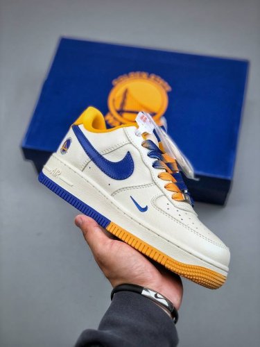 nike Air Force 1'07 Low Nba联名 金州勇士 空军一号低帮休闲板鞋 Cs5288-005 #原楦头原纸板 原装鞋盒 定制五金配件 内置全