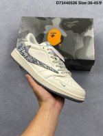 公司级Aj1倒勾Travis Scott X Air Jordan 1 Reverse Mocha Aj1乔1 Ts 闪电 联名倒钩 低帮文化篮球鞋 完美品质出