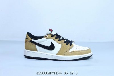 乔丹Air Jordan 1 Low Aj1 乔1低帮复古文化休闲运动篮球鞋 棕白黑 货号 Cz0790-107 4 00Adype半 36-47.5
