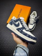 c Nk Air Force 1‘07 Low Lv联名-灰双勾 空军一号低帮休闲板鞋 #原楦头原纸板 原装鞋盒 定制五金配件 内置全掌气垫 原厂鞋底 货号：S