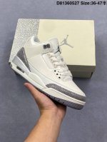 air Jordan 3 Retro Sail Metallic Silver 金属银 Aj3 乔丹3代 Aj3 乔3 金属白银 乔丹篮球鞋系列 鞋身整体以高级