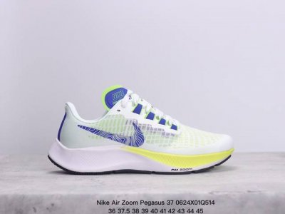 耐克nike Air Zoom Pegasus 37 登月38网面透气跑步鞋 兼顾迅疾外观和稳固脚感 后跟覆面和中足动态支撑巧妙融合 缔造稳定顺畅的迈步体验 采