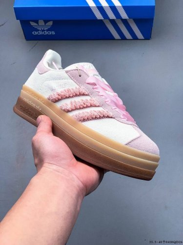 公司级！阿迪达斯Adidas Gazelle Bold W厚底低帮复古百搭休闲运动板鞋 0410Qd26