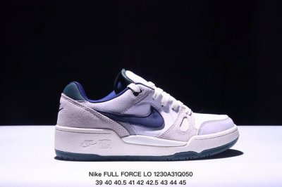 公司级耐克nike Full Force Lo扣篮系列低帮休闲运动滑板板鞋采用软质牛剖皮鞋面材质#正确后跟反口里弧度#原厂中底布正确印刷#鞋垫嵌入缓震乳胶+So