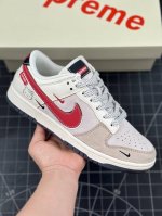 公司级nike Sb Dunk Low“ Supreme联名 凯蒂猫” 周年高端定制 低帮休闲板鞋 定制鞋盒 大厂纯原品质出货 超高清洁度 皮料切割干净无任何毛