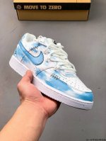 nike Court Vision Low 手绘涂鸦 解构绑带 休闲运动板鞋 纯原版本 低帮百搭透气休闲运动板鞋 经典耐用的设计 兼顾舒适脚感和出众风范 演绎匠