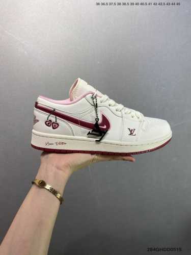 公司级Air Jordan 1 Low Aj1 乔1 联名 高端定制 低帮复古篮球鞋 #定制鞋盒 大厂纯原品质出货 超高清洁度 皮料切割干净无任何毛边 细节完美