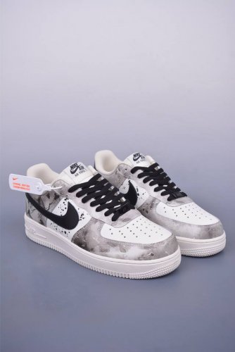Nike Air Force 1 Low 山水墨画 原楦头原纸板 打造纯正空军版型 专注外贸渠道 全掌内置蜂窝气垫 原盒配件 原厂中底钢印、拉帮完美 官方货号：