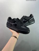 公司级空军马卡龙果冻系列 耐克 Nike Air Force 1 Shadow Af1解构机能拼接 空军一号轻量增高魔术贴低帮百搭板鞋，一改原先的常规 Swoo