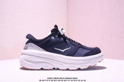 高品质 原材料开发 Hoka Xbon B3Ls 邦代 鞋头采用牛皮革材质 网面是Mono 纱材质 ，里面是蜂窝煤透气网眼定型。后跟设计采用皮革双缝线 ，Hok