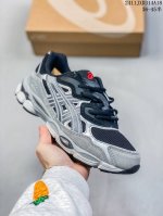 公司级asics 亚瑟士gel-Nyc 2055透气网眼鞋面配合部分合成革材质 采用全新ahar+橡胶材质 更加耐磨 货号: 3A571- 尺码:36 37 3