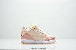 童鞋Air Jordan 3 Retro 复刻白水泥 Aj3 乔丹3代 Aj3 乔3 经典复刻白水泥 乔丹篮球鞋系列 鞋身以白色为主调，采用优质皮革材质搭配鞋头