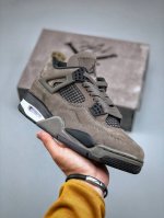 air Jordan 4 Retro Cave Stone Aj4 乔4摩卡 Fv5029-200 #鞋身以Ts标志性的大地色为主色调，通体采用深棕色麂皮打造，