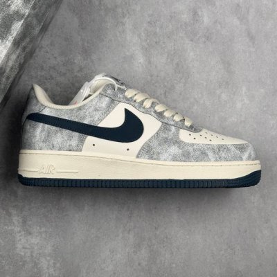 本地 核心私 公司级 Nike Air Force 1 Low ’07 岩青配色 空军一号低帮休闲板鞋 原厂定制皮料 定制鞋盒 原楦原纸板 纯正版型 正品Nfc