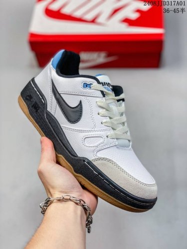 nike Full Force舒适百搭防滑耐磨低帮板鞋男款黑白蓝 08Jjd317A01