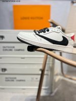 140 定制鞋盒 纯原大厂# Lv X乔丹Air Jordan 1 Low Aj1低帮系列篮球鞋 官方同步配色 原装级产物 #拒绝公底 立体鞋型 细节完美 高清