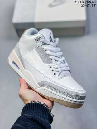 Fragment Design X Jordan Air Jordan 3 Sp 藤原浩 中帮 复古篮球鞋 男女同款 黑白 水泥做旧 Aj3合集 尺码:36-4 - 点击图像关闭
