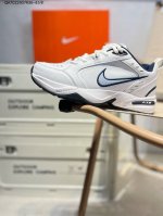 Nike Air Monarch M2K 元年经典复古老爹鞋 “白蓝银钩”风靡老爹流行元素 外形延续当下潮流得未来感老爹鞋 设计干净415445 Qa70224