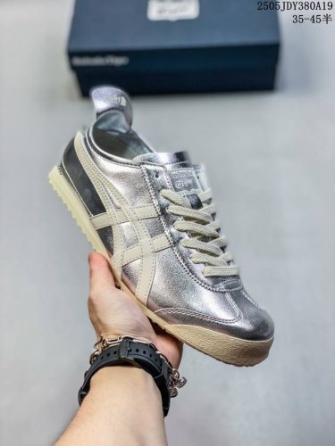 公司级Onitsuka Tiger鬼冢虎 Mexico 66 Slip-On 一脚蹬低帮夏季透气运动休闲鞋 货号:1183B772-101 尺码:35 36 3