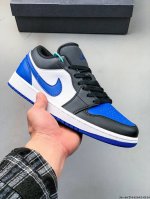 公司级头层！耐克Nike Air Jordan 1 Low Aj1 乔1 低帮潮流运动休闲板鞋。Aj1 低帮拼接 完美版型真头层牛皮# 内置缓震气垫 原鞋开模
