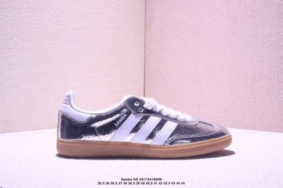 180 公司级阿迪达斯三叶草Adidas Originals Samba Og 桑巴舞系列绅士德训足球风百搭低帮休闲运动板鞋 货号:Jr0035 尺码:35.5