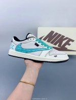 nike Air Jordan 1 Low Off联名-青灰 低帮复古文化板鞋 #定制鞋盒 大厂纯原品质出货 超高清洁度 皮料切割干净无任何毛边 细节完美 Si