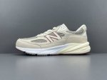 工厂优势，有量可谈，冬季主推款！ 专柜版：NB Loro Piana x New Balance NB 990 V6 舒适百搭 低帮跑步鞋 男女同款 灰色 货号