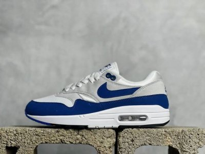 J版 放店私 Nike Air Max 1 复刻白蓝 复古休闲跑步鞋 官方同步上架 真标原盒 原底原面 正确版型 原版开发 精准细节 市面最高版本 官方货号：D