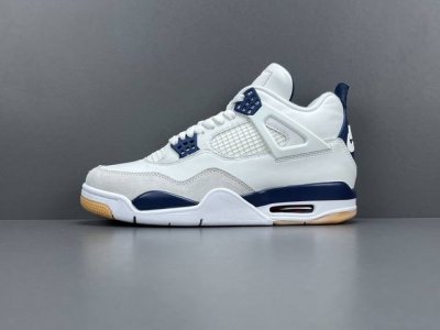 p650 渠道优势，支持放店！ 【Og版 Aj4】Nike Sb X Jordan Air Jordan 4 "Sapphire" 蓝宝石 联名款 减震防滑 中