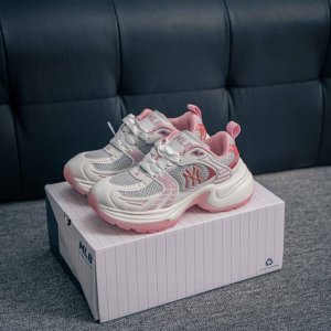核心私 Ny美国榄球洋基队限定 X Mlb Big Ball Chunky Mesh 厚底老爹系列低帮魔术贴轻量休闲运动慢跑鞋 货号：3Ashw045N G 尺