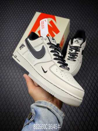 Nk Air Force 1'07 Low 耐克联名 黑线双色底 空军一号低帮休闲板鞋 Ch6336-515 #原楦头原纸板 原装鞋盒 定制五金配件 内置全掌气 - 点击图像关闭