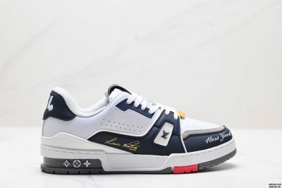 公司级全新Lv路易威登Louis Vuitton Trainer Sneaker Low休闲运动文化百搭板鞋 尺码:39-45 Id:Jkd129-Zjr