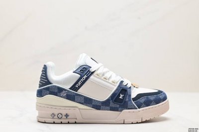 公司级全新lv路易威登louis Vuitton Trainer Sneaker Low休闲运动文化百搭板鞋 尺码:40-45 id:Jfd129-Sds