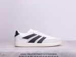 真标阿迪达斯adidas Predator Freestyle 复古单品 展示了高质量的工艺 带有装饰的超锁缝制和无缝的手感 柔软、柔软的皮革造型和标志性的3条