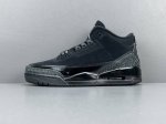 渠道优势，！ Og版 Aj3 Jordan Air Jordan 3 Retro Black Cat 舒适百搭 中帮 复古篮球鞋 男款 黑猫 尺码40-47.5