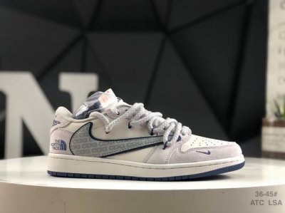 340 公司级带半码Nike Jordan Air Jordan 1“斯图西联名——高端定制 低帮 复古 减震 防滑 耐磨 篮球鞋 定制鞋盒 大厂纯原品质出货