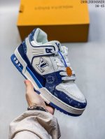 公司级路易威登 Louis Vuitton Lv路易威登板鞋 面包鞋 新款 Lv Trainer最新配色运动鞋 L家 篮球鞋风格运动鞋 该鞋由艺术总监 Virg